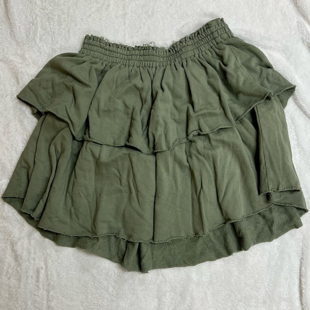 Aerie Ruffle Mini Casual Skirt XL